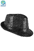 CAPPELLO PAILLETTES NERO